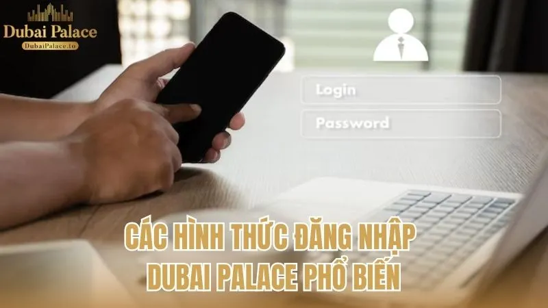 Các hình thức đăng nhập Dubai Palace phổ biến hiện nay