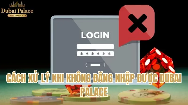Cách xử lý khi gặp sự cố và không thể đăng nhập được Dubai Palace