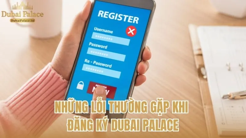 Các lỗi thường gặp trong quá trình đăng ký Dubai Palace