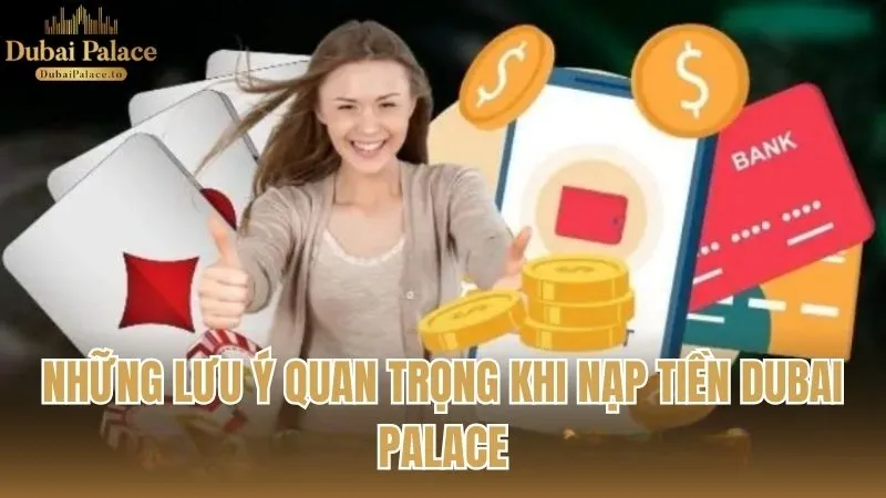Những lưu ý quan trọng cần biết khi nạp tiền Dubai Palace