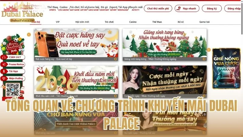 Tổng quan về các chương trình khuyến mãi Dubai Palace